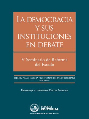 cover image of La democracia y sus instituciones en debate